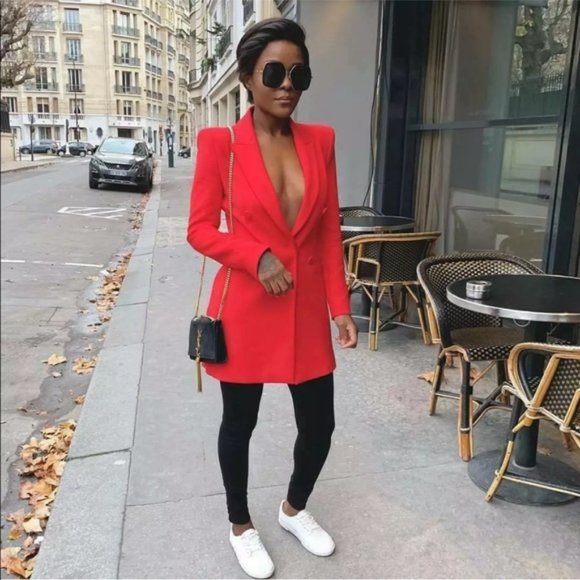 Zara Size M Double Breasted Frock Coat - Picture 2 of 5